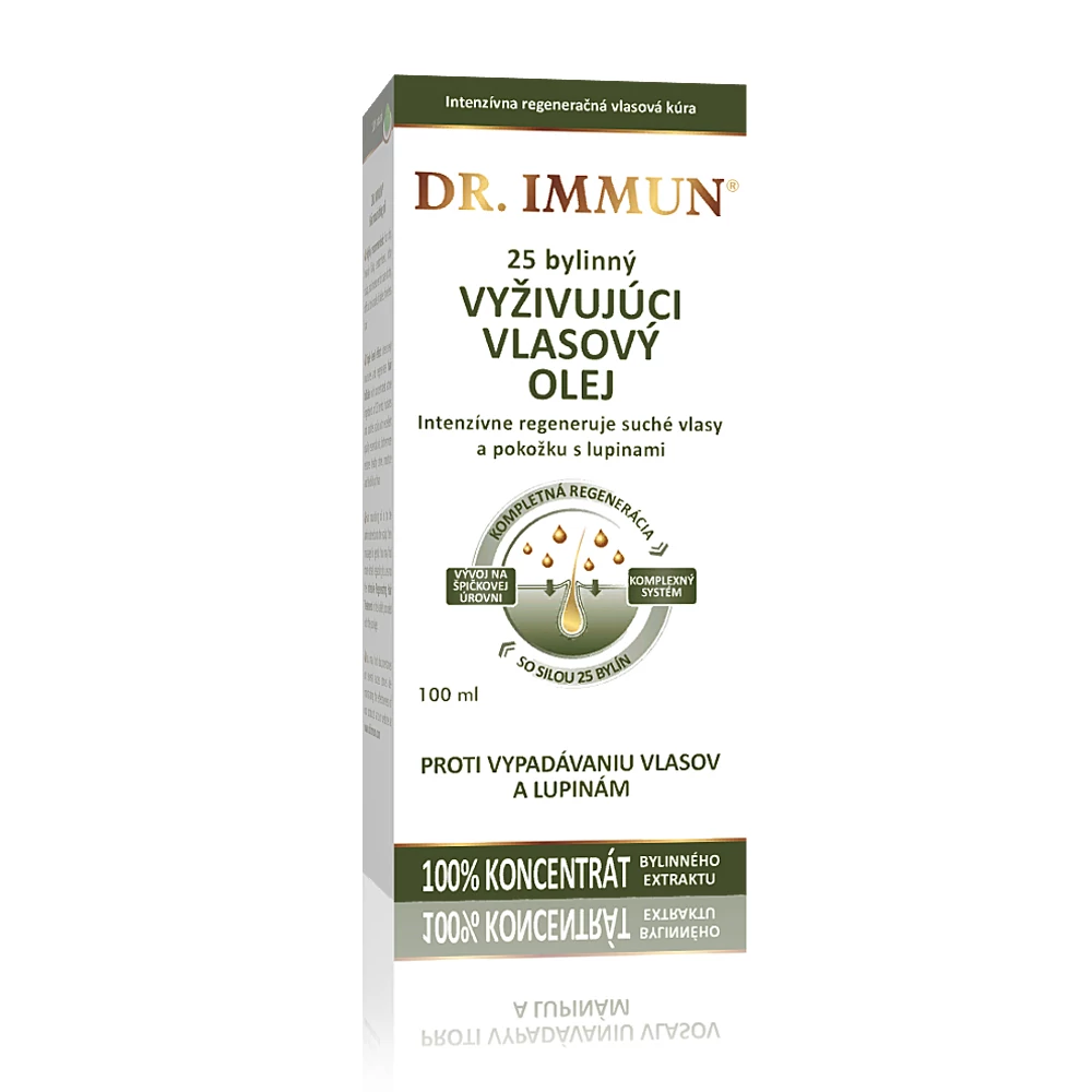 DR. IMMUN Výživný olej na vlasy z 25 bylín